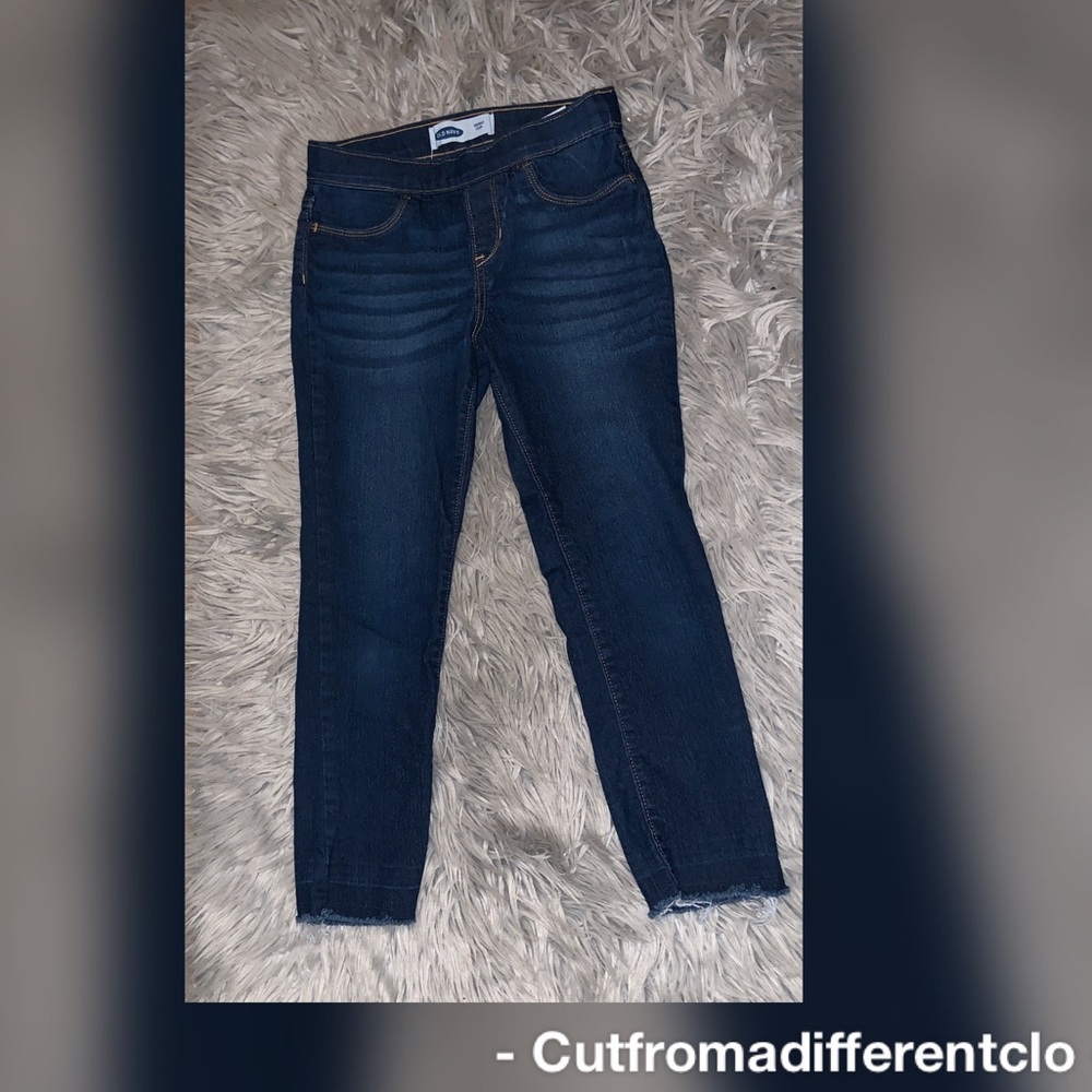Old Navy girls skinny crop jeans